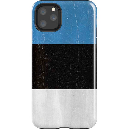 Estonia Flag Distressed iPhone 11 Pro Max Impact Case